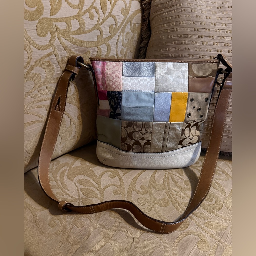 Coach Patchwork Shoulder/Crossbody Bag EUC - image 1